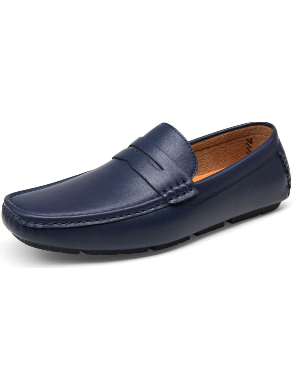 Jousen Men's Navy Closed Toe Classic Lightweight Moccasins Penny Loafers
